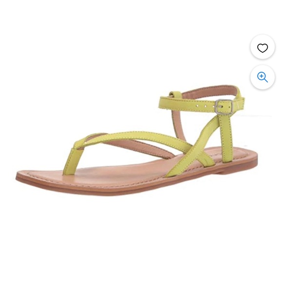 LUCKY BRAND BYLEE LIME LEATHER SANDALS SIZE 7 - Picture 11 of 11